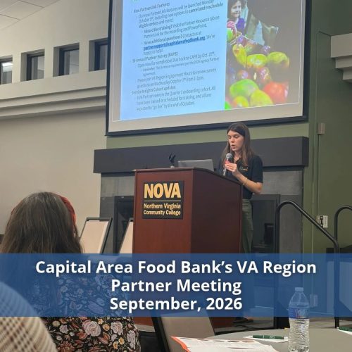 Capital Area Food Bank’s VA Region Partner Meeting
