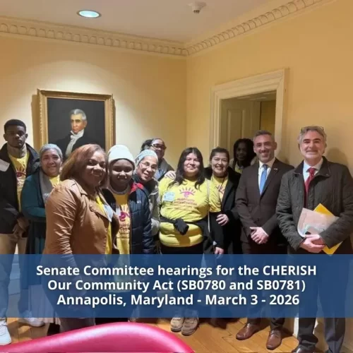 Senate Committee hearings for the CHERISH Our Community Act (SB0780 and SB0781)