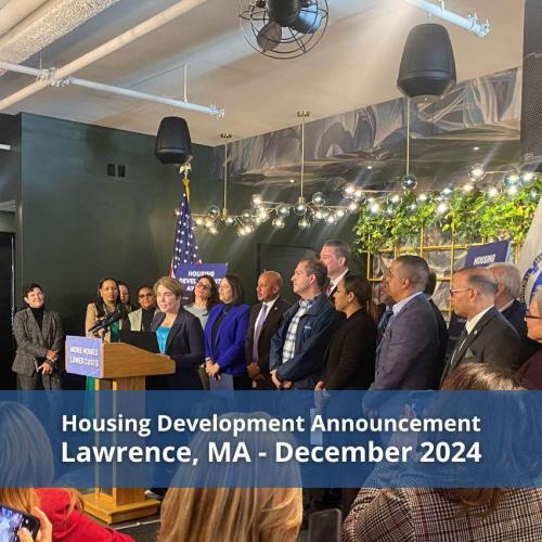 Historic Housing Development Announcement in Lawrence, MA
